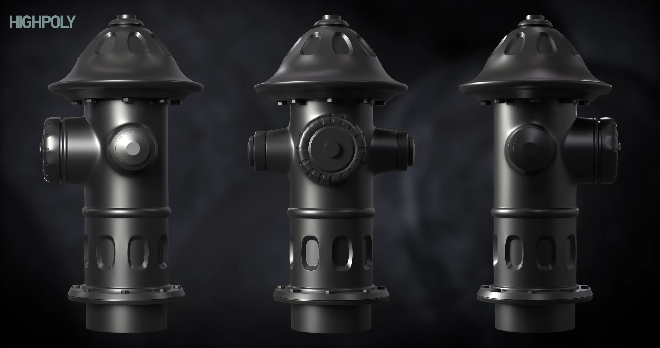 3D model Hydrant High Poly