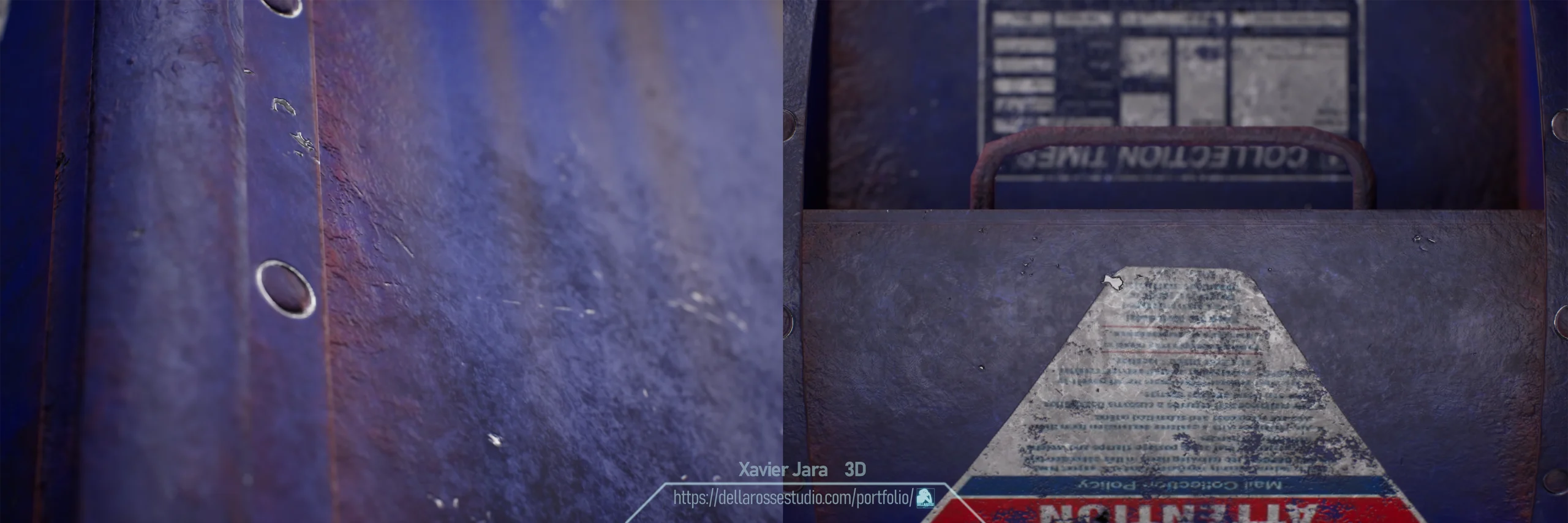 3D model Mailbox Details 01