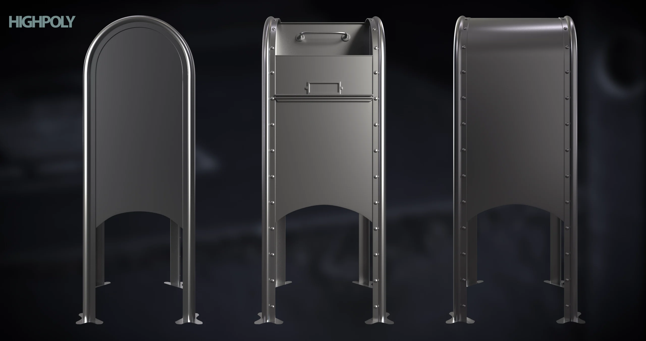 3D model Mailbox High Poly