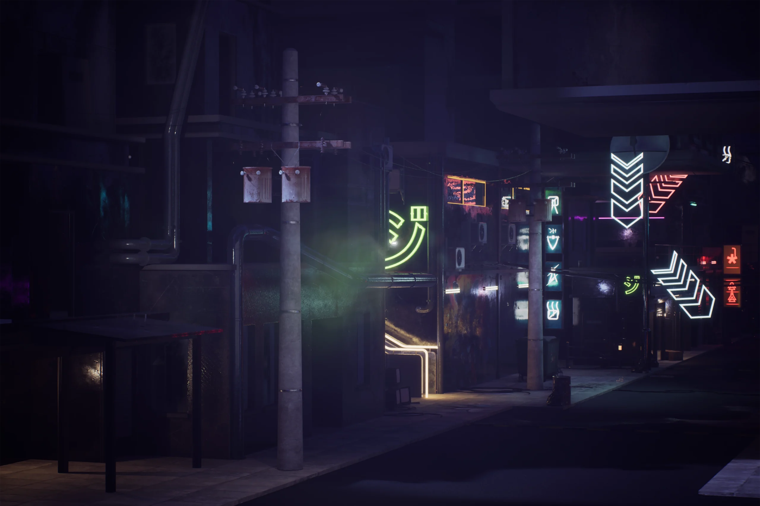 3D model Electric Pole enviroment