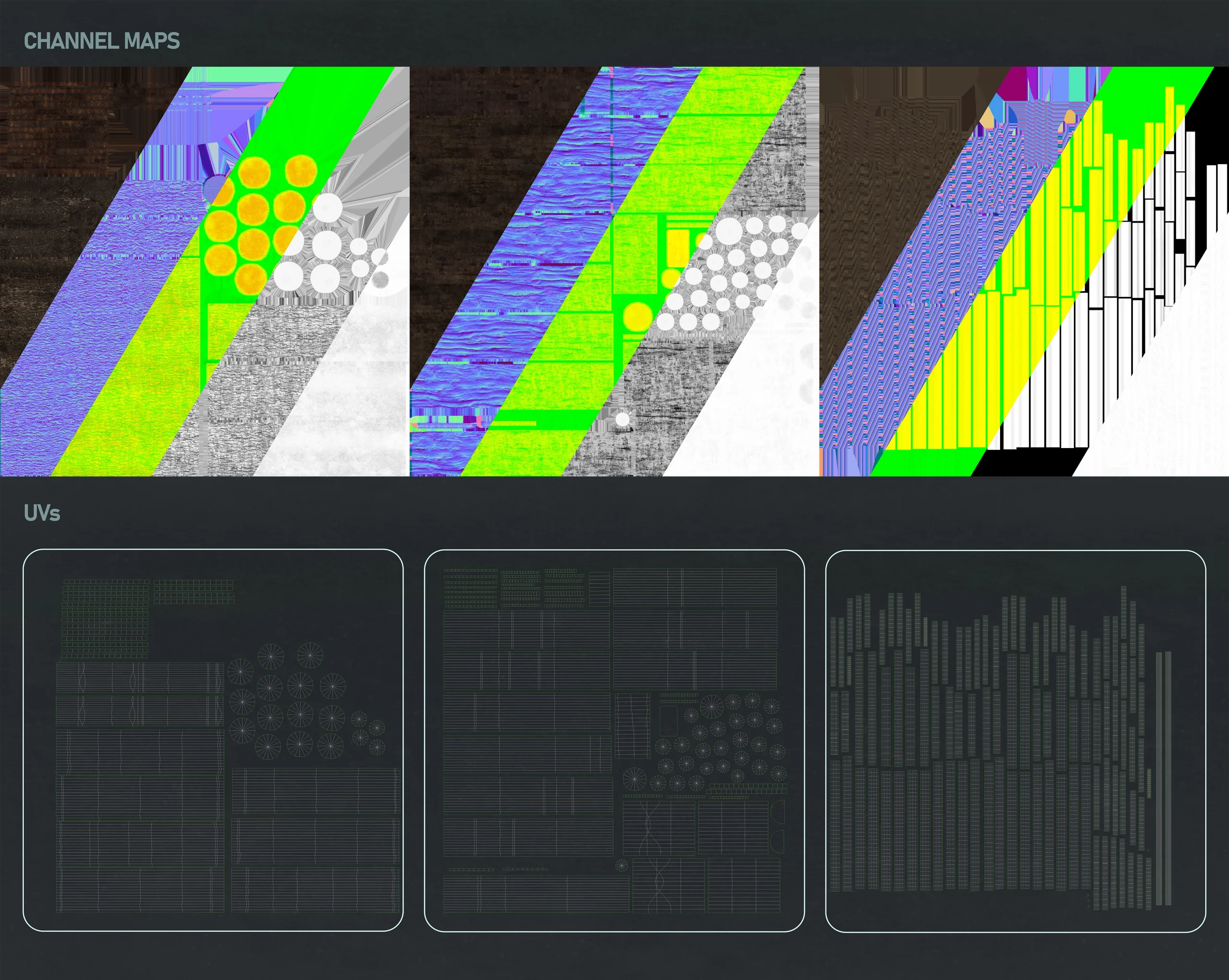 3D model Raft UVS ChannelMaps